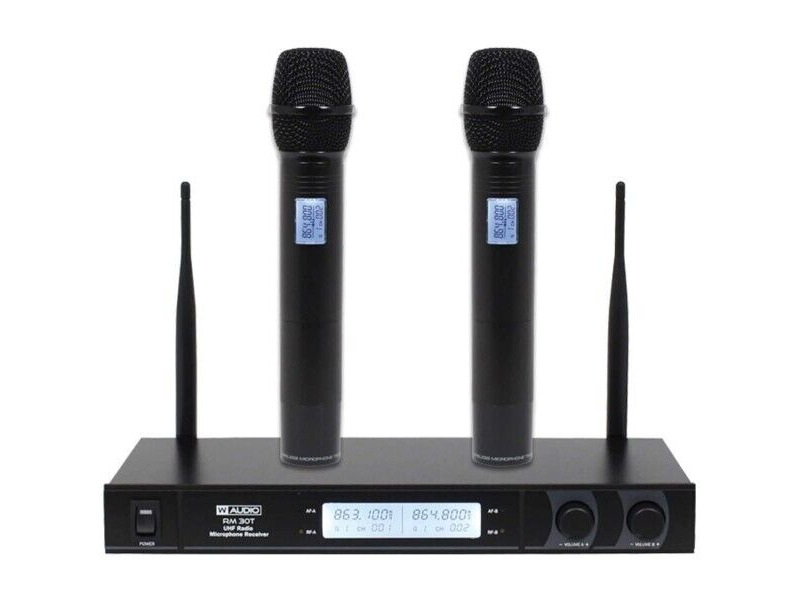 W Audio RM30T Wireless Microphones Pair click to zoom image