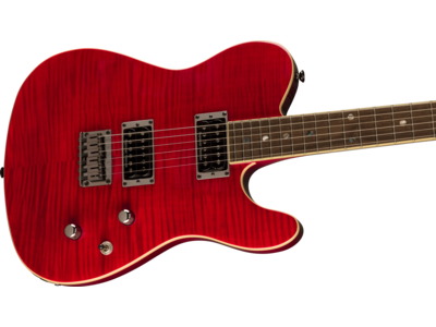 Fender Special Edition Custom Telecaster[REG] FMT HH, Laurel Fingerboard, Crimson Red Transparent click to zoom image