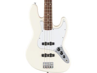 Fender Standard Jazz Bass[REG], Laurel Fingerboard, White Pickguard, Olympic White click to zoom image