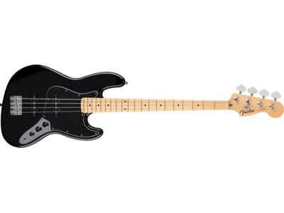 Fender Standard Jazz Bass®, Maple Fingerboard, Black Pickguard, Black