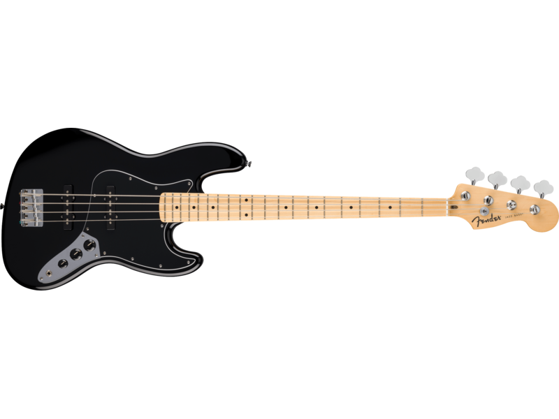 Fender Standard Jazz Bass[REG], Maple Fingerboard, Black Pickguard, Black click to zoom image