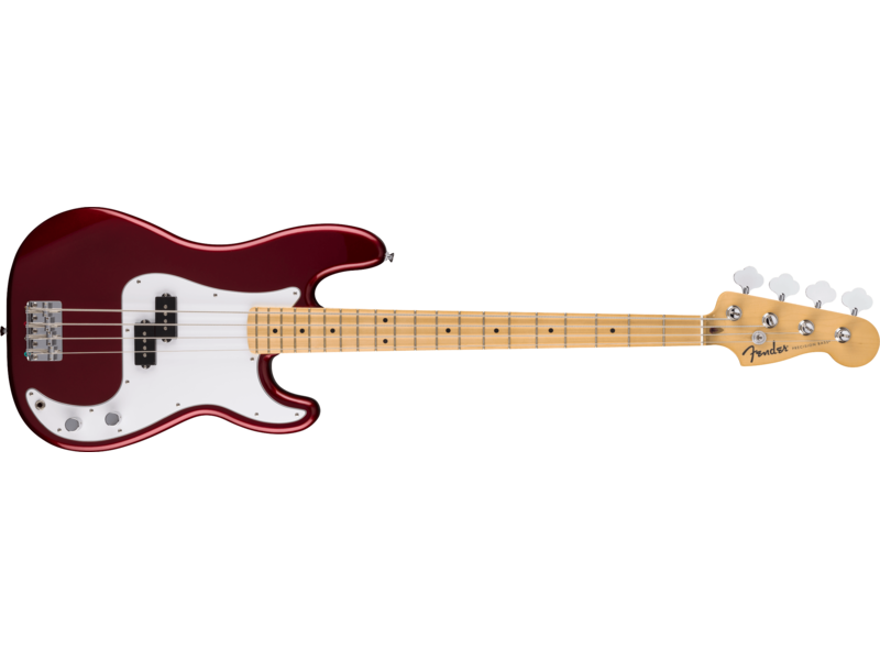 Fender Standard Precision Bass[REG], Maple Fingerboard, White Pickguard, Candy Cola click to zoom image