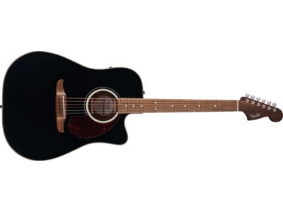 Fender California Deluxe Redondo<sup>TM</sup> CE, Walnut Fingerboard, Black 