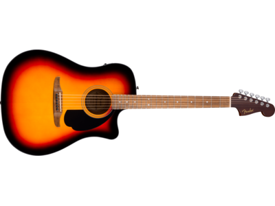 Fender California Standard Redondo<sup>TM</sup> CE, Spruce Top, Black Pickguard, 3-Color Sunburst 