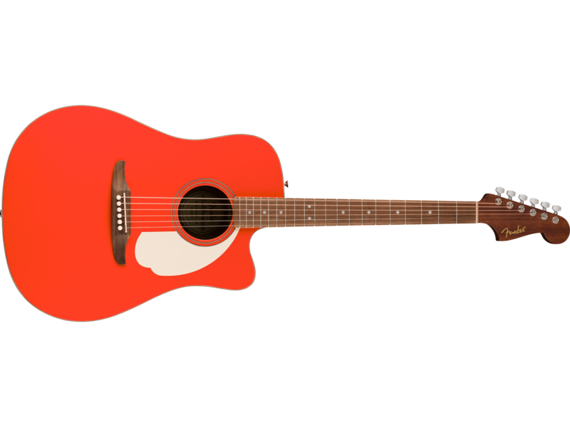 Fender California Standard Redondo[TM] CE, Spruce Top, Ivory Pickguard, Fiesta Red click to zoom image