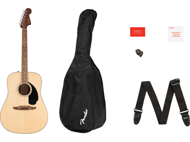 Fender California Standard Redondo[TM] Pack, Spruce Top, Black Pickguard, Natural click to zoom image
