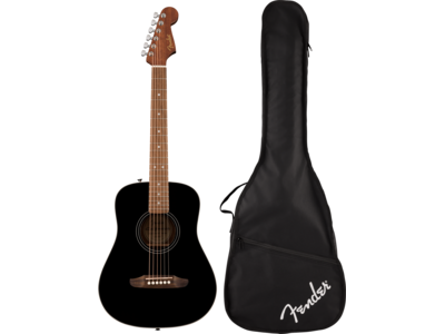 Fender California Standard Redondo[TM] Mini with Bag, Spruce Top, Black click to zoom image