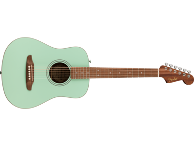 Fender California Standard Redondo<sup>TM</sup> Mini with Bag, Spruce Top, Surf Green