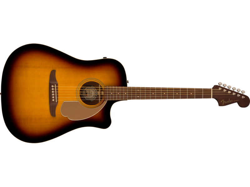 Fender Redondo Player, Walnut Fingerboard, Gold Pickguard, Sunburst click to zoom image