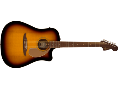 Fender Redondo Player, Walnut Fingerboard, Gold Pickguard, Sunburst 
