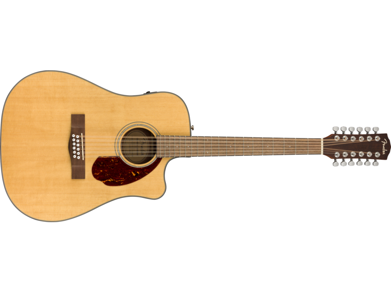 Fender CD-140SCE 12-String, Walnut Fingerboard, Natural w/Case click to zoom image