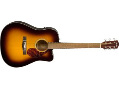 Fender CD-140SCE Dreadnought, Walnut Fingerboard, Sunburst w/case click to zoom image