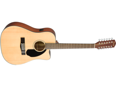 Fender CD-60SCE Dreadnought 12-string, Walnut Fingerboard, Natural click to zoom image