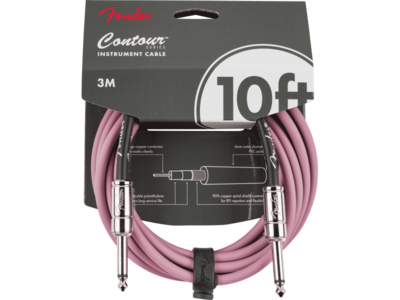Fender Contour Series Instrument Cable Burgandy Mist 