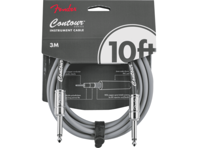Fender Contour Series Instrument Cable Inca Silver 