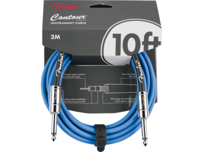 Fender Contour Series Instrument Cable Lake Placid Blue 