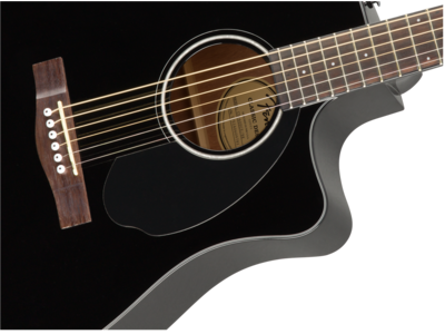Fender CD-60SCE Dreadnought, Walnut Fingerboard, Black click to zoom image