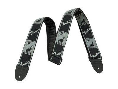 Fender 2 Monogrammed Black/Light Grey/Dark Grey strap