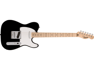 Squier Squier Sonic® Telecaster®, Maple Fingerboard, White Pickguard, Black