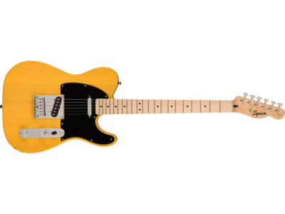Squier Squier Sonic® Telecaster®, Maple Fingerboard, Black Pickguard, Butterscotch Blonde