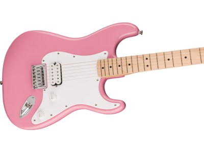 Squier Squier Sonic[REG] Stratocaster[REG] HT H, Maple Fingerboard, White Pickguard, Flash Pink click to zoom image