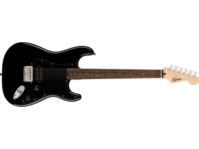 Squier Squier Sonic® Stratocaster® HT H, Laurel Fingerboard, Black Pickguard, Black 