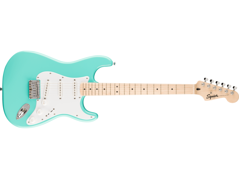 Squier Squier Sonic[REG] Stratocaster[REG] HT, Maple Fingerboard, White Pickguard, Sea Foam Green click to zoom image