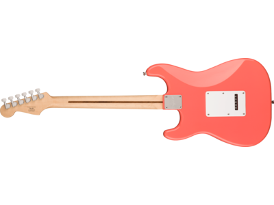 Squier Squier Sonic[REG] Stratocaster[REG] HSS, Maple Fingerboard, White Pickguard, Tahitian Coral click to zoom image