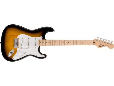 Squier Squier Sonic® Stratocaster®, Maple Fingerboard, White Pickguard, 2-Color Sunburst 