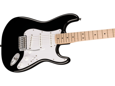 Squier Squier Sonic[REG] Stratocaster[REG], Maple Fingerboard, White Pickguard, Black click to zoom image