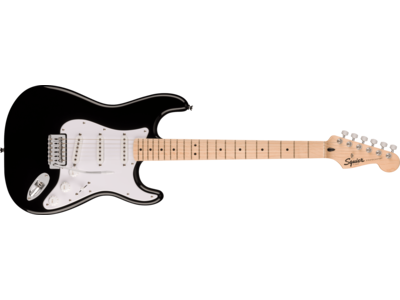 Squier Squier Sonic® Stratocaster®, Maple Fingerboard, White Pickguard, Black 