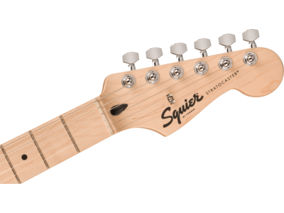Squier Squier Sonic[REG] Stratocaster[REG], Maple Fingerboard, White Pickguard, Black click to zoom image