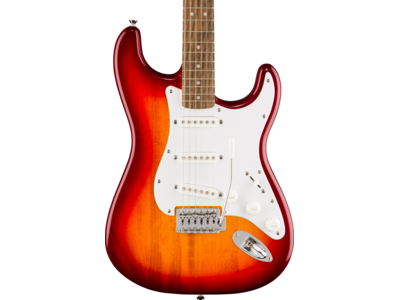 Squier Squier Sonic[REG] Stratocaster[REG], Laurel Fingerboard, White Pickguard, Sienna Sunburst click to zoom image
