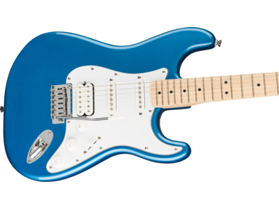 Squier Affinity Series[REG] Stratocaster[REG] HSS Pack, Maple Fingerboard, Lake Placid Blue, Gig Bag, 15G - 230V UK click to zoom image