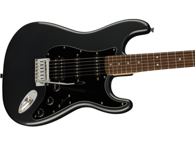 Squier Affinity Series[REG] Stratocaster[REG] HSS Pack, Laurel Fingerboard, Charcoal Frost Metallic, Gig Bag, 15G - 230V UK click to zoom image