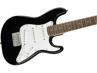 Squier Mini Stratocaster[REG], Laurel Fingerboard, White Pickguard, Black click to zoom image