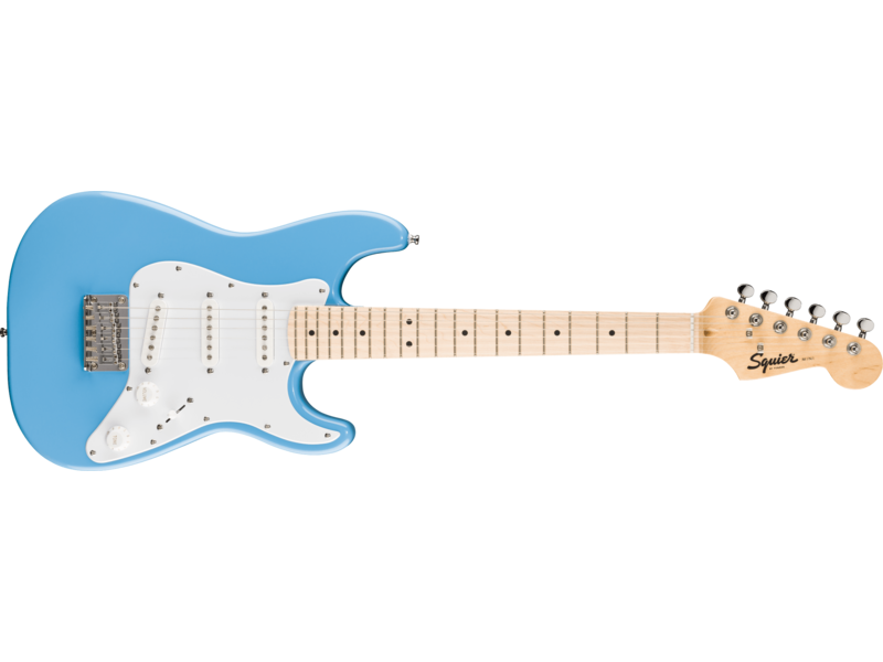 Squier Mini Stratocaster[REG], Maple Fingerboard, White Pickguard, California Blue click to zoom image