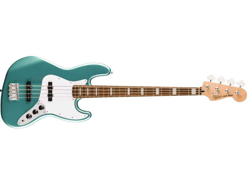 Squier Affinity Series[REG] Active Jazz Bass[REG], Laurel Fingerboard, White Pickguard, Mystic Sea Foam Green click to zoom image
