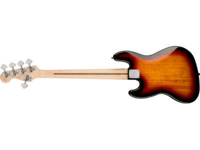 Squier Affinity Series[REG] Jazz Bass[REG] V, Laurel Fingerboard, Black Pickguard, 3-Color Sunburst click to zoom image