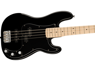 Squier Affinity Series[REG] Precision Bass[REG] PJ, Maple Fingerboard, Black Pickguard, Black click to zoom image
