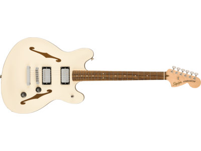 Squier Affinity Series® Starcaster® Deluxe, Laurel Fingerboard, Olympic White