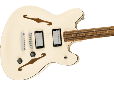 Squier Affinity Series[REG] Starcaster[REG] Deluxe, Laurel Fingerboard, Olympic White click to zoom image