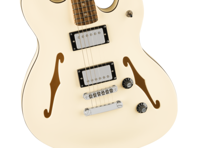 Squier Affinity Series[REG] Starcaster[REG] Deluxe, Laurel Fingerboard, Olympic White click to zoom image