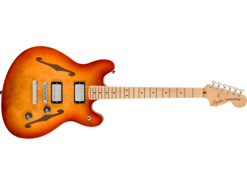 Squier Affinity Series[REG] Starcaster[REG] Deluxe, Maple Fingerboard, Sienna Sunburst click to zoom image