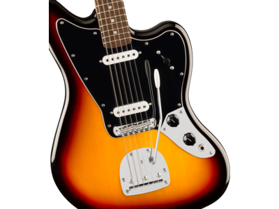 Squier Affinity Series[REG] Jaguar[REG], Laurel Fingerboard, Black Pickguard, 3-Color Sunburst click to zoom image
