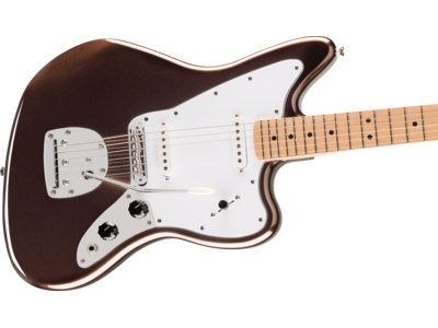 Squier Affinity Series[REG] Jaguar[REG], Maple Fingerboard, White Pickguard, Mystic Metallic Brown click to zoom image