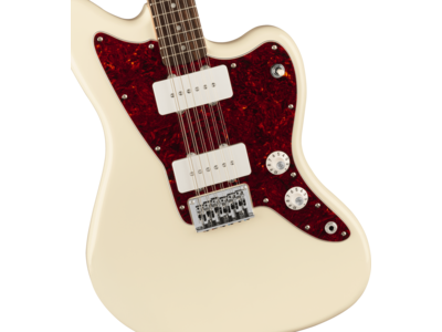 Squier Paranormal Jazzmaster[REG] XII, Laurel Fingerboard, Tortoiseshell Pickguard, Olympic White click to zoom image