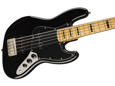 Squier Classic Vibe '70s Jazz Bass[REG] V, Maple Fingerboard, Black click to zoom image