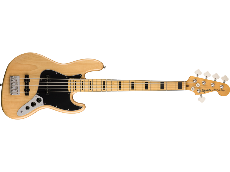 Squier Classic Vibe '70s Jazz Bass[REG] V, Maple Fingerboard, Natural click to zoom image