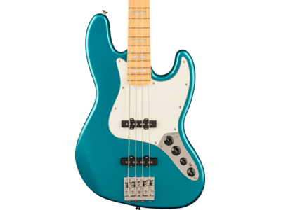 Squier Classic Vibe[TM] Active '70s Jazz Bass[REG] V, Maple Fingerboard, Parchment Pickguard, Ocean Turquoise click to zoom image